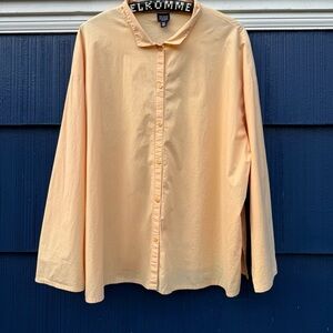 Peach Button-Up Shirt